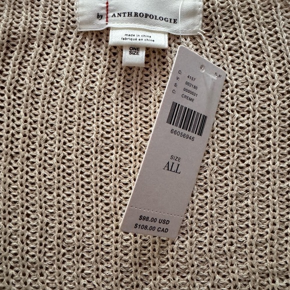 Anthropologie Tan Open-Front Shrug - Picture 3 of 3